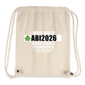 Abi2026 - what next? - Stanley/Stella recycelter Gym Bag - Naturweiß - Vorne