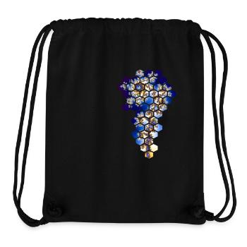 Honeycomb fractal - Stanley/Stella Recycled Gym Bag - black - Front