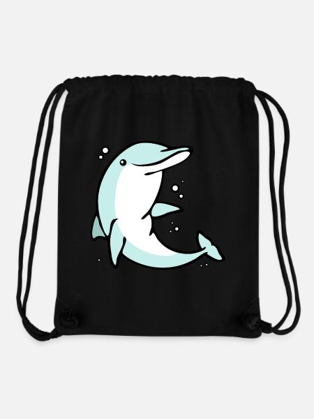 drolliger Delphin Schulanfang Delphinschule - Stanley/Stella recycelter Gym Bag - Schwarz