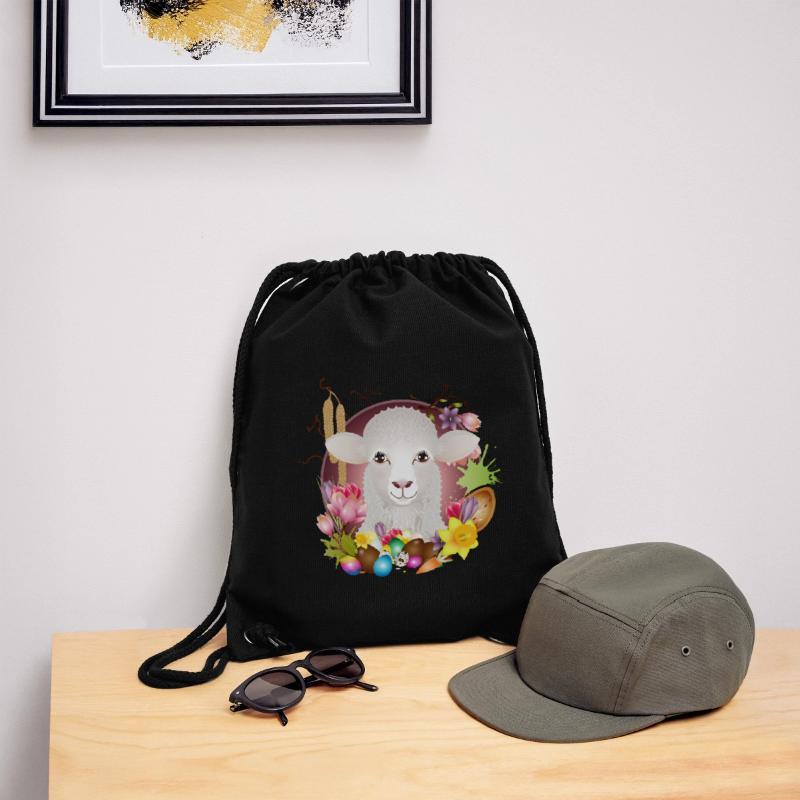 Das Schaf oder Lamm als Frühlings & Ostern Motiv Stanley/Stella recycelter Gym Bag