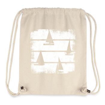 Segelschiffe - Stanley/Stella recycelter Gym Bag - Naturweiß - Vorne