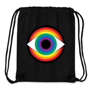 Hypnose Auge Regenbogen bunt sehen Magie Vielfalt - Stanley/Stella recycelter Gym Bag - Schwarz - Vorne