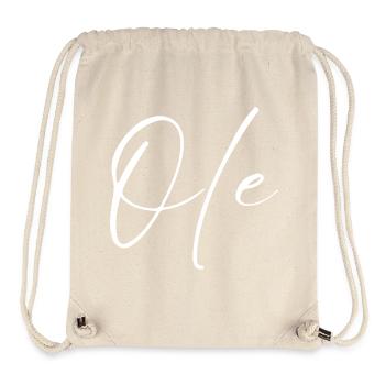 T-shirt Ole Name cadeau pour hommes - Sac à cordon recyclé Stanley/Stella - blanc naturel - Devant
