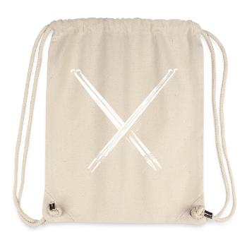 Drumsticks Drawing - Stanley/Stella Recycled Gym Bag - natural - Front