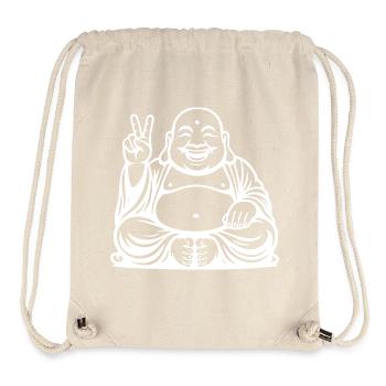 Joyful Laughing Buddha Design - Stanley/Stella Recycled Gym Bag - natural - Front