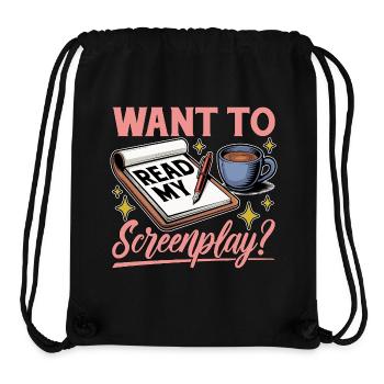 Screenwriter Want To Read My Screenplay Book Lover - Stanley/Stella Recycled Gym Bag - black - Front