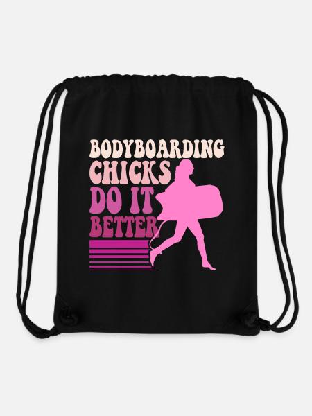 Bodyboarding Chicks Bodyboarder - Stanley/Stella recycelter Gym Bag - Schwarz