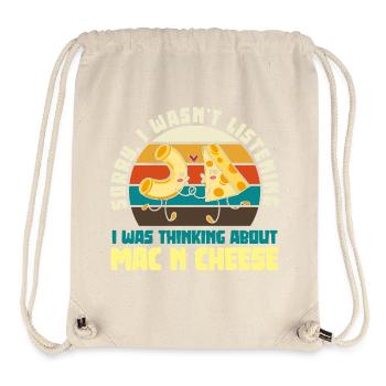 Mac and Cheese Liebes-Pärchen Retro - Stanley/Stella recycelter Gym Bag - Naturweiß - Vorne