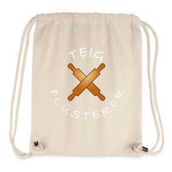 Lustiger Bäcker Spruch backen Teigflüsterer - Stanley/Stella recycelter Gym Bag - Naturweiß - Vorne