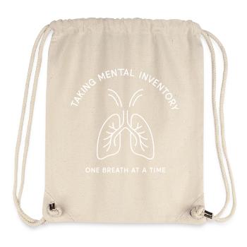 Atem der Achtsamkeit - Stanley/Stella recycelter Gym Bag - Naturweiß - Vorne