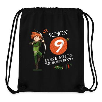 Robin des Bois Rogue Anniversaire Design 9 ans - Sac à cordon recyclé Stanley/Stella - noir - Devant