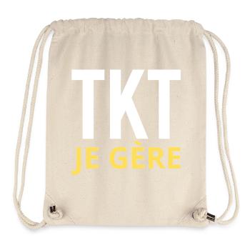 TKT Ich manage Geschenk Lustiger Mann Humoristische Frau - Stanley/Stella recycelter Gym Bag - Naturweiß - Vorne