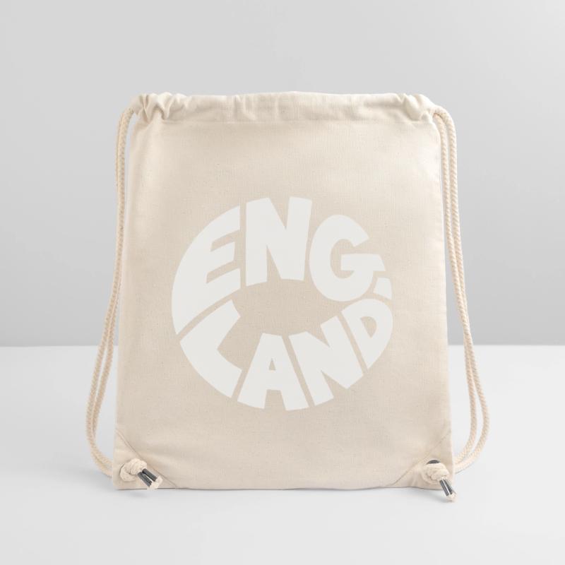 Conception du logo Engand Round Sac à cordon recyclé Stanley/Stella
