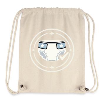 Diaper Duty Badge Shirt - Stanley/Stella Recycled Gym Bag - natural - Front