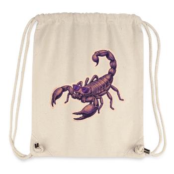 Cool Scorpio With Sunglasses - Stanley/Stella Recycled Gym Bag - natural - Front
