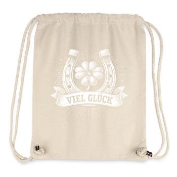 Viel Glück - Stanley/Stella recycelter Gym Bag - Naturweiß - Vorne
