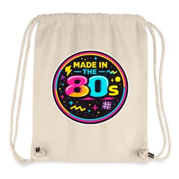 80s Neon Nostalgia Sticker - Stanley/Stella Recycled Gym Bag - natural - Front