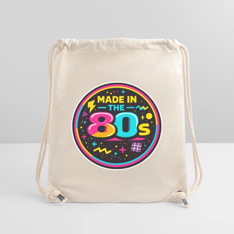 80er Neon Nostalgie Sticker Stanley/Stella recycelter Gym Bag