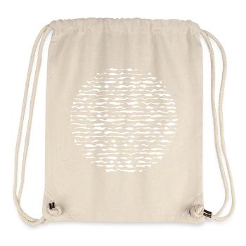 Circular Ripple Strata - Stanley/Stella Recycled Gym Bag - natural - Front