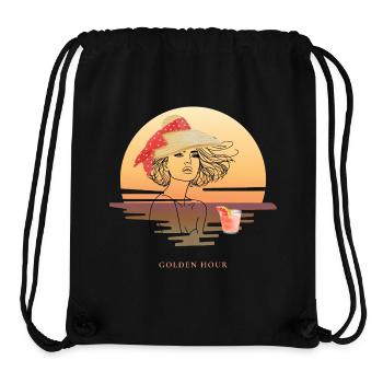 Golden Hour Sunset Design, Elegant Summer Feeling - Stanley/Stella Recycled Gym Bag - black - Front
