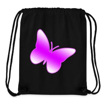 Schmetterling - Stanley/Stella recycelter Gym Bag - Schwarz - Vorne
