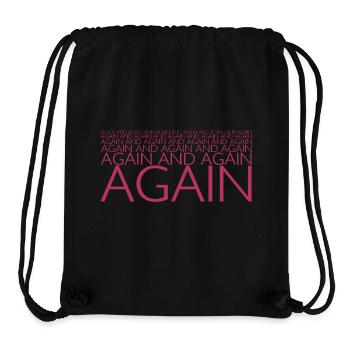 AGAIN AND AGAIN - Stanley/Stella Recycled Gym Bag - black - Front