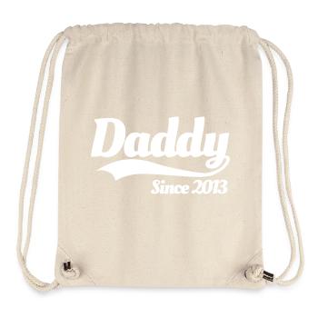 Father Father's Day Child Best Father, Daddy since 2013 - Stanley/Stella Recycled Gym Bag - natural - Front