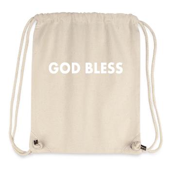 God bless - Sac à cordon recyclé Stanley/Stella - blanc naturel - Devant