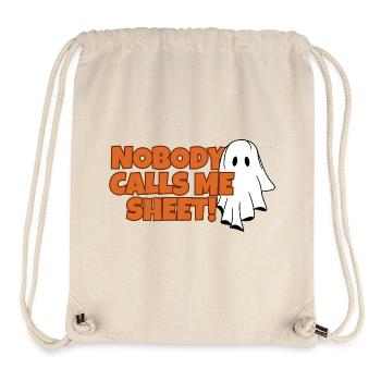 Nobody Calls Me Sheet Ghost T-Shirt - Stanley/Stella recycelter Gym Bag - Naturweiß - Vorne