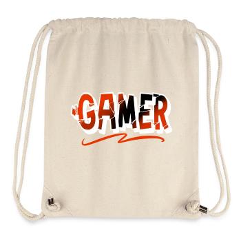 Gamer - Stanley/Stella recycelter Gym Bag - Naturweiß - Vorne