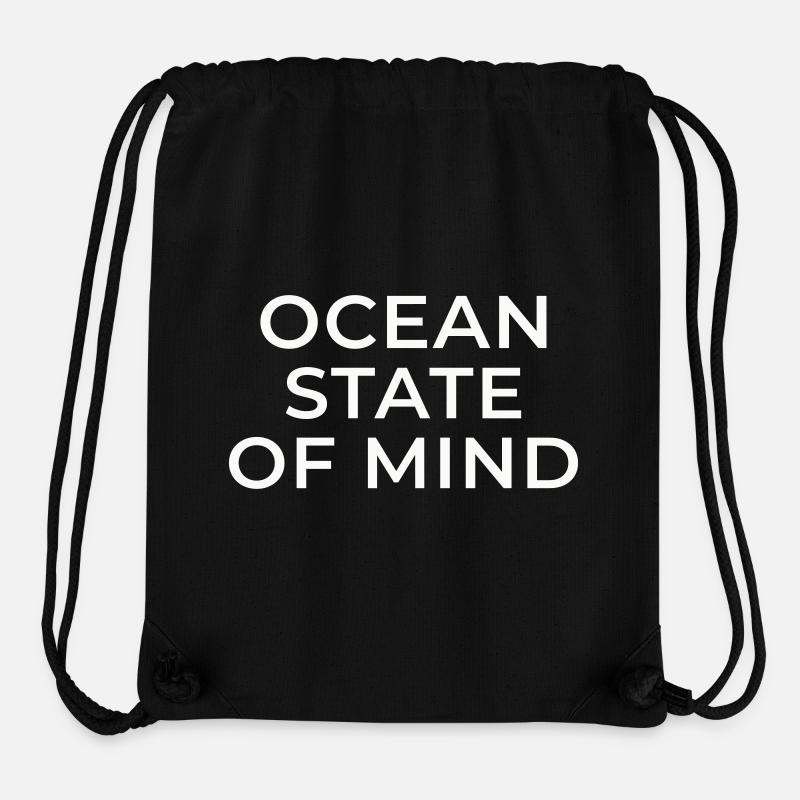 Océan state - Sac à cordon recyclé Stanley/Stella - noir