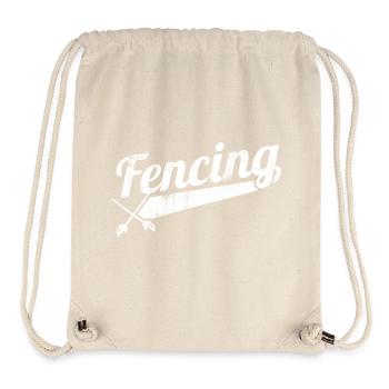 Fechten - Stanley/Stella recycelter Gym Bag - Naturweiß - Vorne
