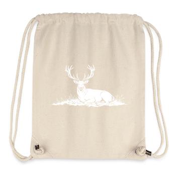 Hirsch - Stanley/Stella recycelter Gym Bag - Naturweiß - Vorne