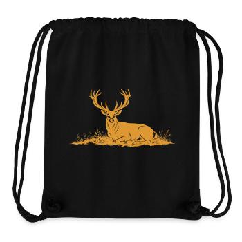 Deer - Stanley/Stella Recycled Gym Bag - black - Front