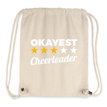 Okayest Cheerleader - Stanley/Stella Recycled Gym Bag - natural - Front