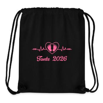 Tante Est 2026 Schwangerschaft verkünden - Stanley/Stella recycelter Gym Bag - Schwarz - Vorne