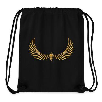 Mystical wings with golden details - Stanley/Stella Recycled Gym Bag - black - Front