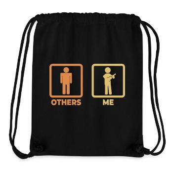 Ich als Ukulele Spieler - Stanley/Stella recycelter Gym Bag - Schwarz - Vorne