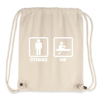 Ruderer Strichmännchen - Stanley/Stella recycelter Gym Bag - Naturweiß - Vorne