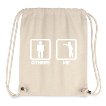 Dart Player Stick Figure - Stanley/Stella Recycled Gym Bag - natural - Front
