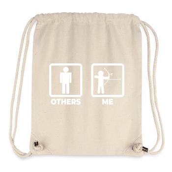 Archery stick figures - Stanley/Stella Recycled Gym Bag - natural - Front