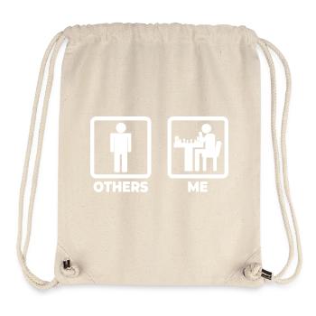 Chess Stick Figure - Stanley/Stella Recycled Gym Bag - natural - Front