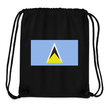 Saint Lucia Caribbean flag - Stanley/Stella Recycled Gym Bag - black - Front