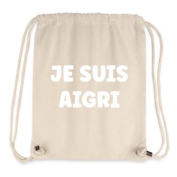 Je suis aigri - Sac à cordon recyclé Stanley/Stella - blanc naturel - Devant