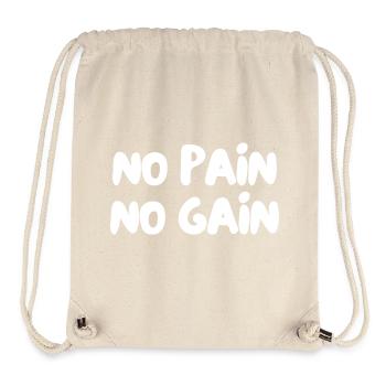 No pain no gain - Stanley/Stella Recycled Gym Bag - natural - Front