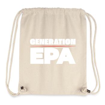 Génération EPA - Sac à cordon recyclé Stanley/Stella - blanc naturel - Devant
