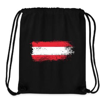 Drapeau autrichien - Sac à cordon recyclé Stanley/Stella - noir - Devant