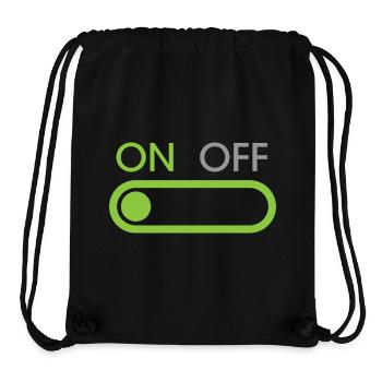 on button - Streamer und Gamer - Stanley/Stella recycelter Gym Bag - Schwarz - Vorne