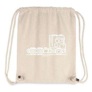 Laster Lkw Fahrzeug - Stanley/Stella recycelter Gym Bag - Naturweiß - Vorne