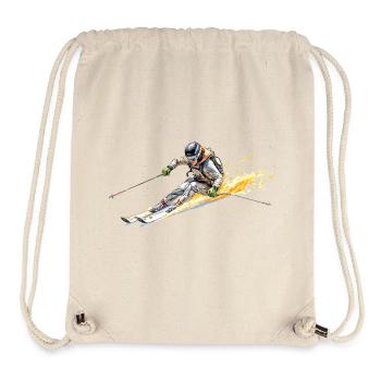 Skifahrer - Stanley/Stella recycelter Gym Bag - Naturweiß - Vorne
